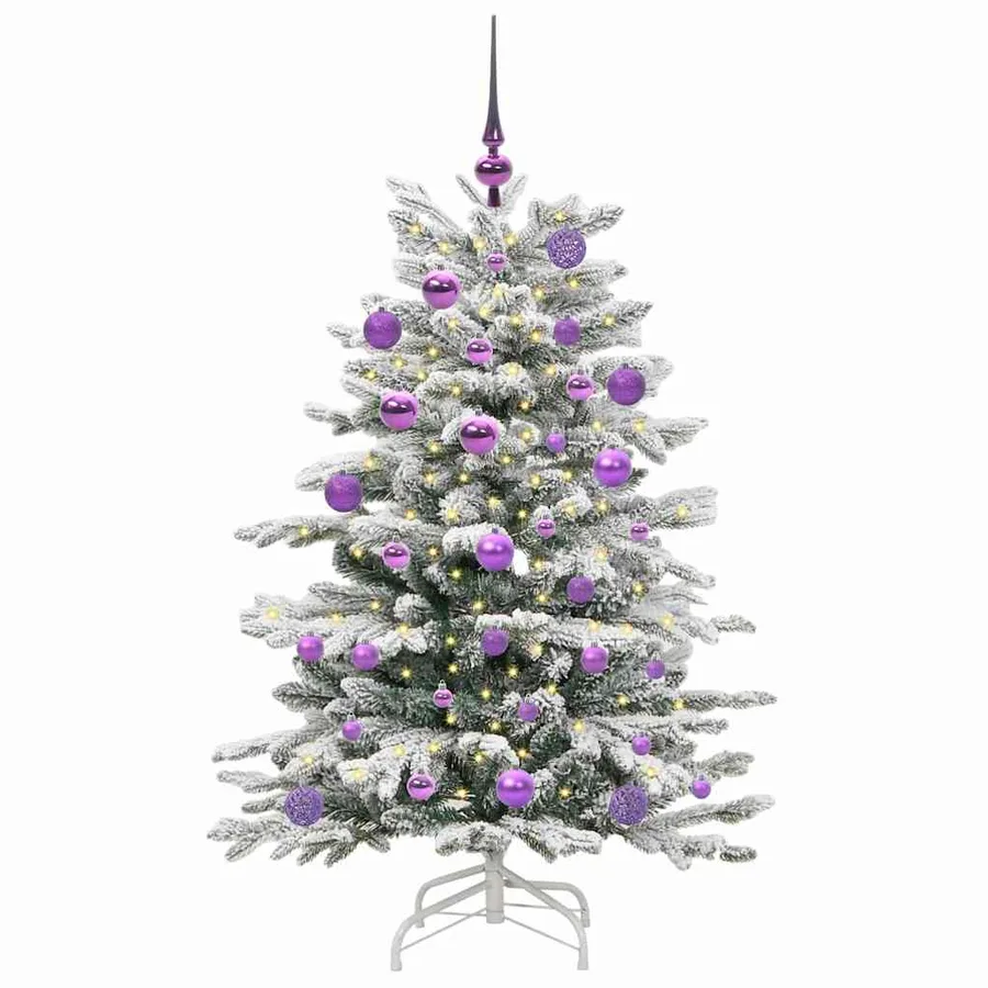 Sapin de Noël Artificiel à Branches Articulées Blanc 120 cm - 3