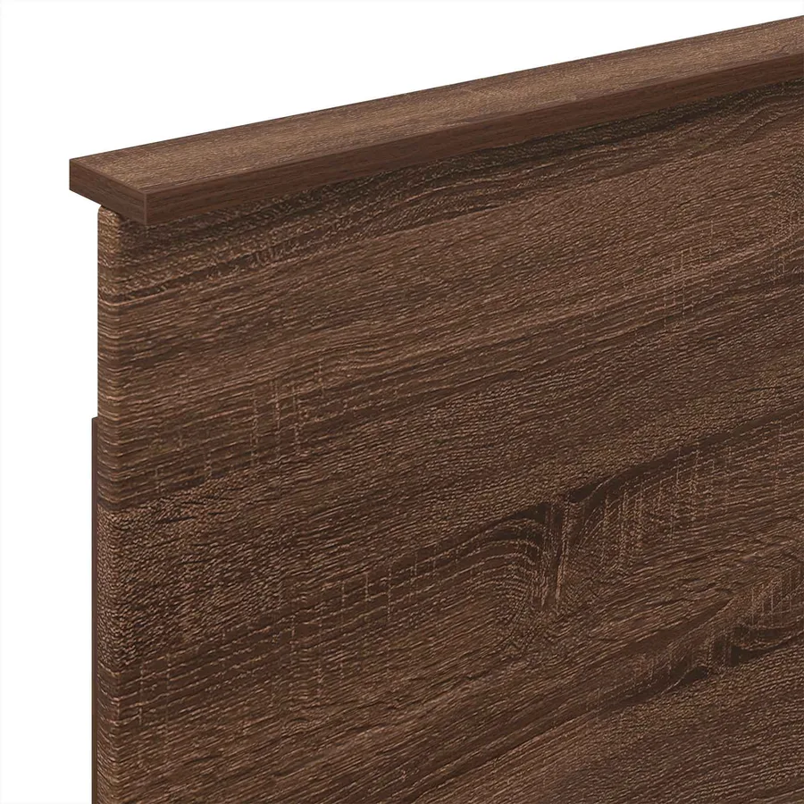 Cadre de lit Chêne brun 80 x 200 cm Bois d'ingénierie - 12
