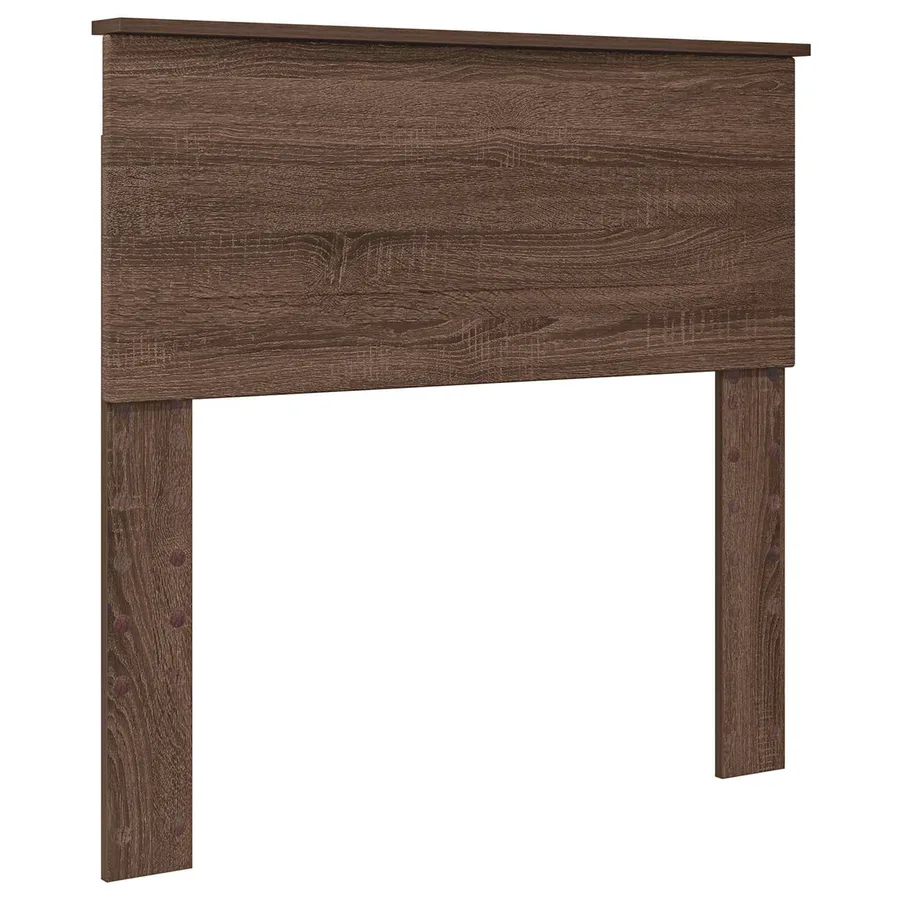 Cadre de lit Chêne brun 80 x 200 cm Bois d'ingénierie - 7