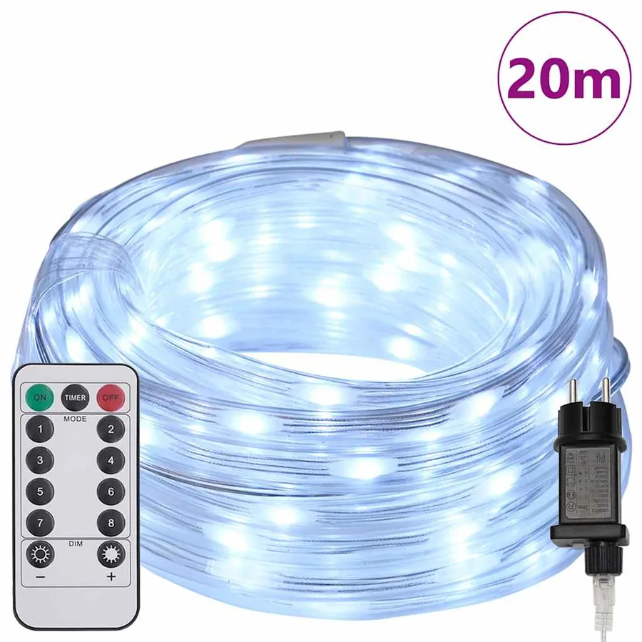 Lumière en corde avec 480 LED Blanc froid 20 m PVC - 3