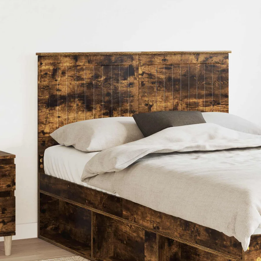 Tête de lit Chêne fumé 120 cm Bois d'ingénierie