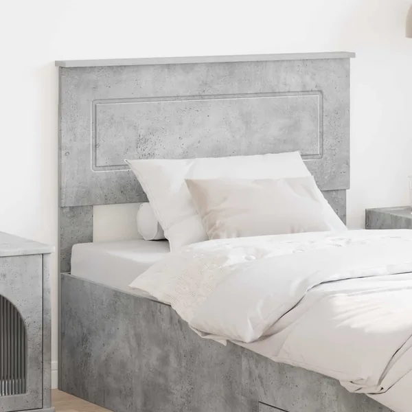 Tête de lit Gris béton Bois d'ingénierie