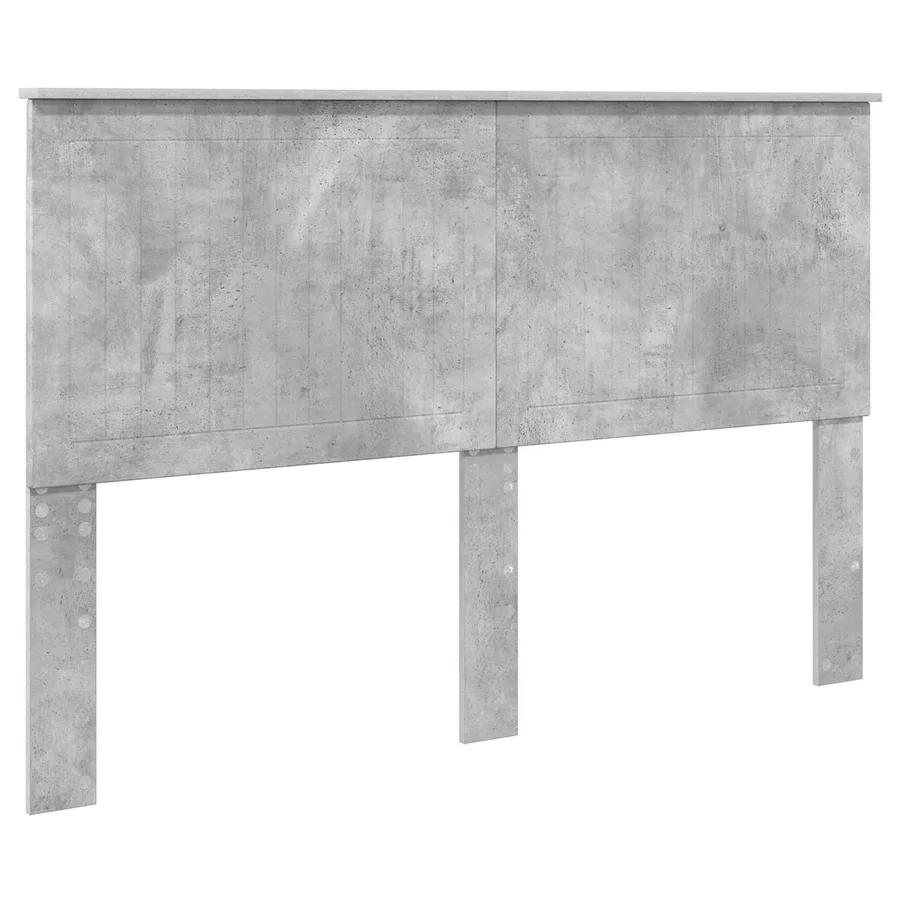 Cadre de lit Gris Béton 150 x 200 cm Bois de pin massif - 6