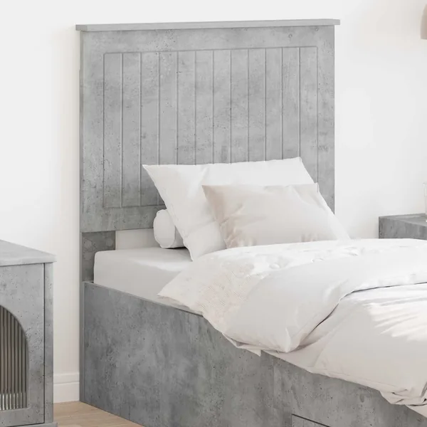 Tête de lit avec tête de lit Gris béton 75 cm Bois d'ingénierie