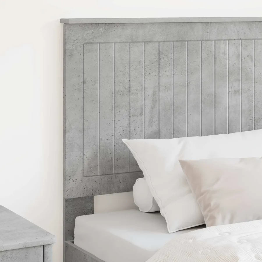 Tête de lit avec tête de lit Gris béton 75 cm Bois d'ingénierie - 3