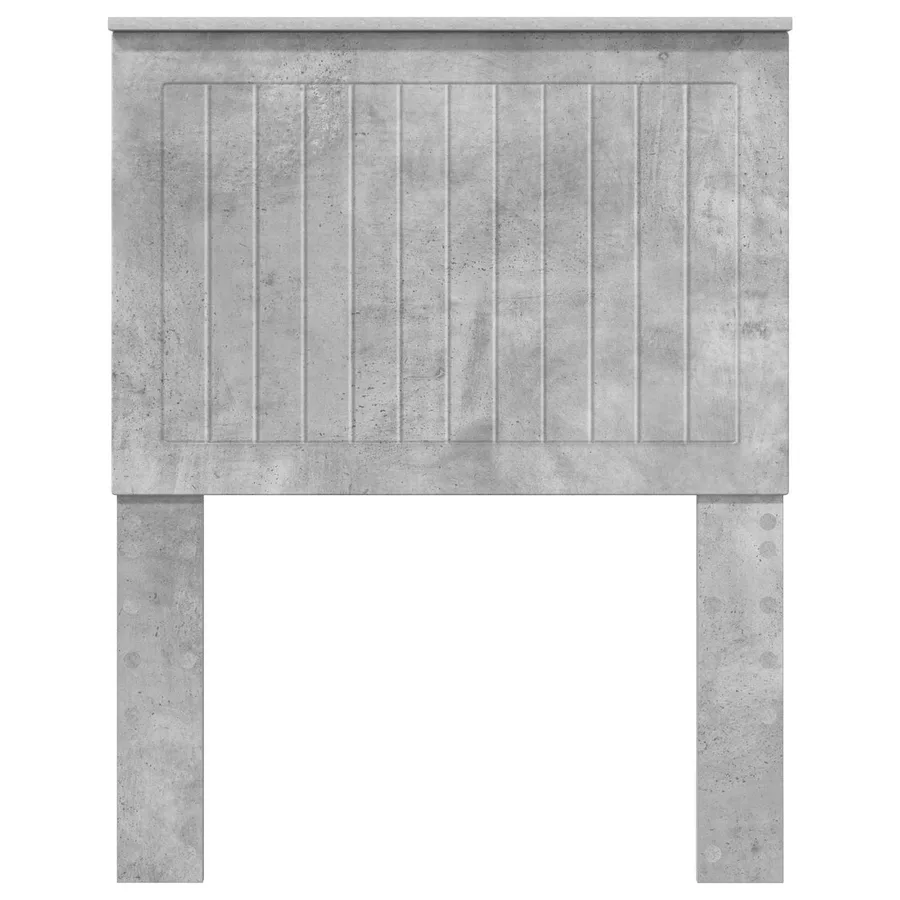 Tête de lit avec tête de lit Gris béton 75 cm Bois d'ingénierie - 4