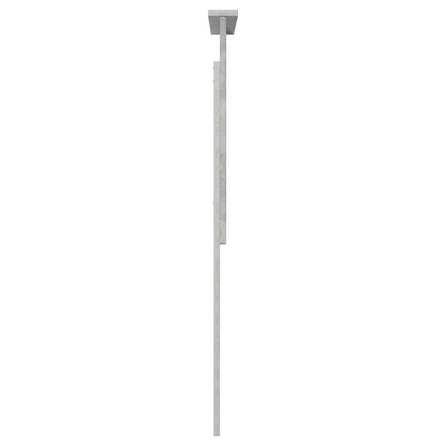 Tête de lit avec tête de lit Gris béton 75 cm Bois d'ingénierie - 5
