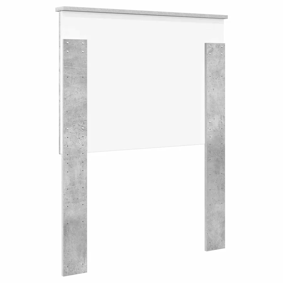Tête de lit avec tête de lit Gris béton 75 cm Bois d'ingénierie - 6