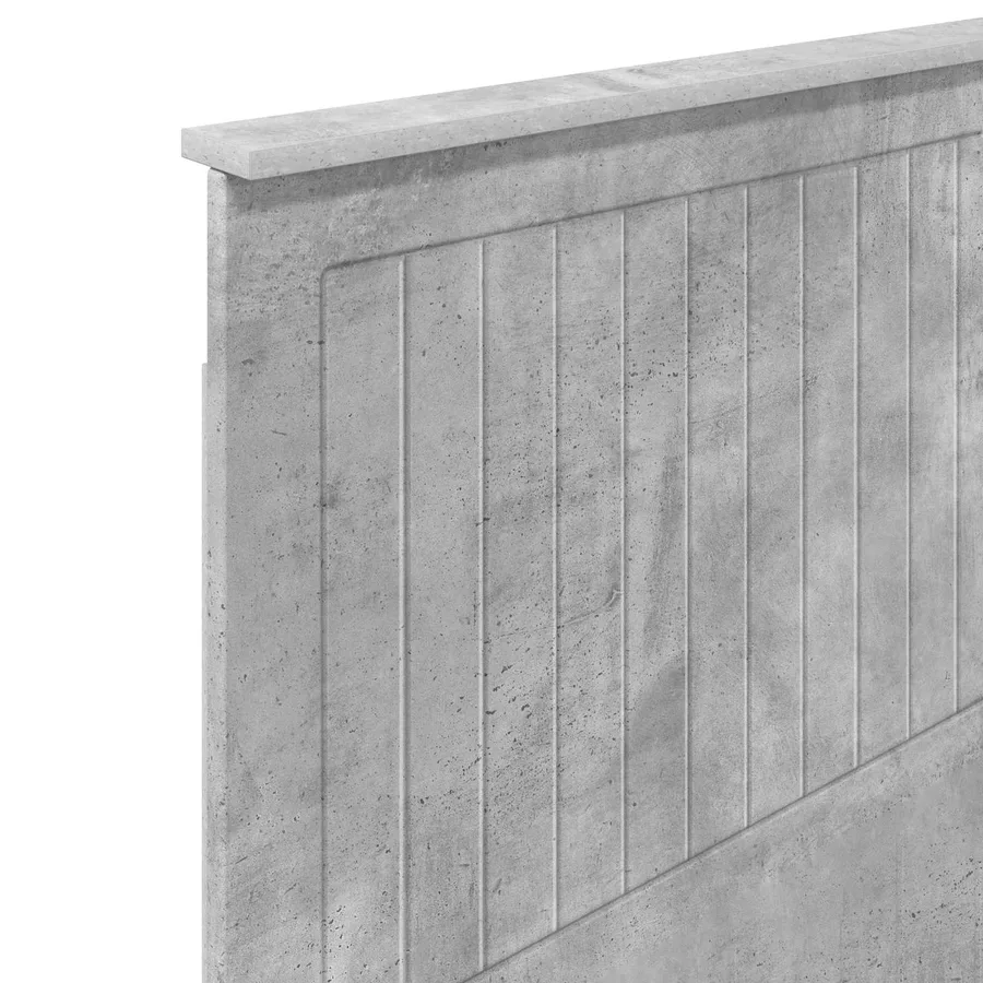 Tête de lit avec tête de lit Gris béton 75 cm Bois d'ingénierie - 7
