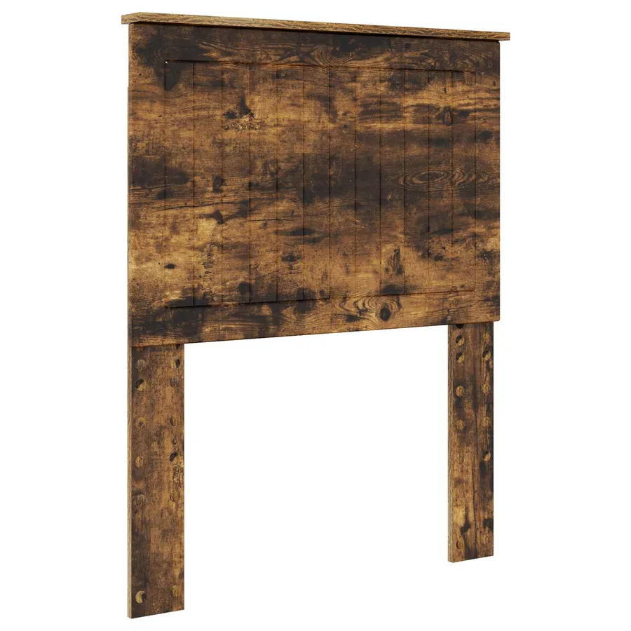 Cadre de lit avec tiroir Chêne fumé 75 x 190 cm Bois Ingénierie - 7