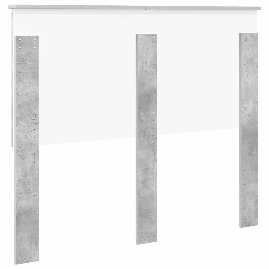Tête de lit Gris béton 120 cm Bois d'ingénierie - 6