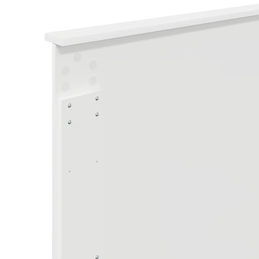 Lit de Rangement Blanc 75 x 190 cm Bois d'ingénierie - 12