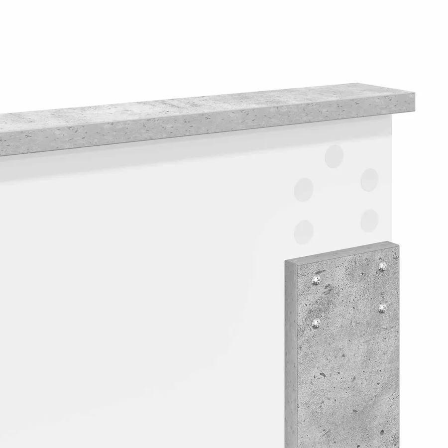 Cadre de lit Béton 120 x 190 cm Bois de pin massif - 11