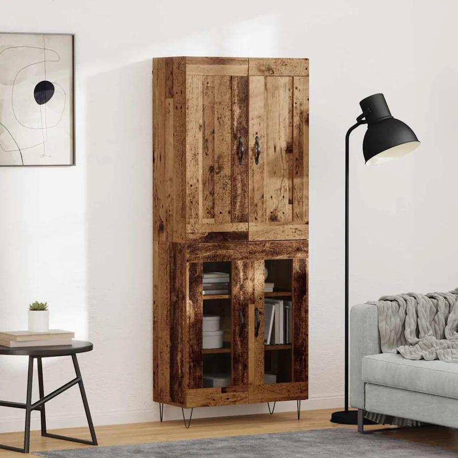 Haut Armoire Bois Ancien 69,5 x 34 x 180 cm Bois d'ingénierie