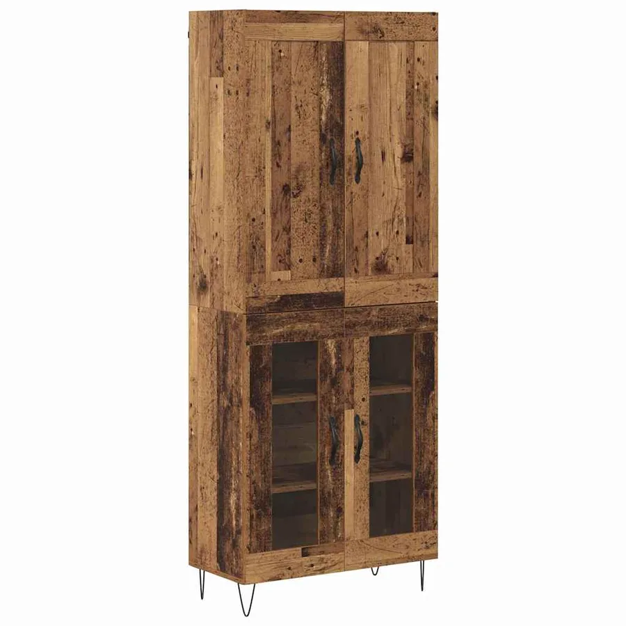 Haut Armoire Bois Ancien 69,5 x 34 x 180 cm Bois d'ingénierie - 3