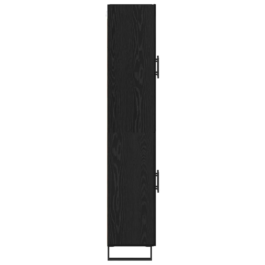 Haut Armoire Chêne noir 69,5 x 34 x 180 cm Bois d'ingénierie - 9