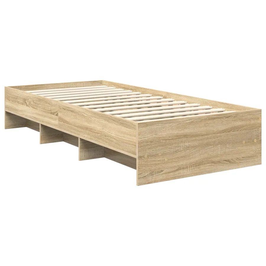 Cadre de lit Chêne Sonoma 90 x 200 cm Bois d'ingénierie - 5