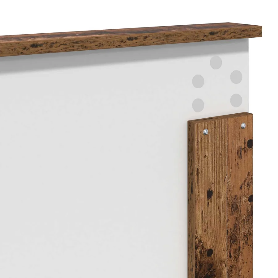 Cadre de lit Bois ancien 120 x 200 cm Bois de pin massif - 11