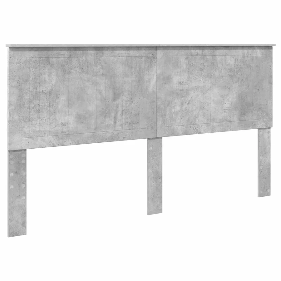 Cadre de lit Gris béton 180 x 200 cm Bois d'ingénierie - 7