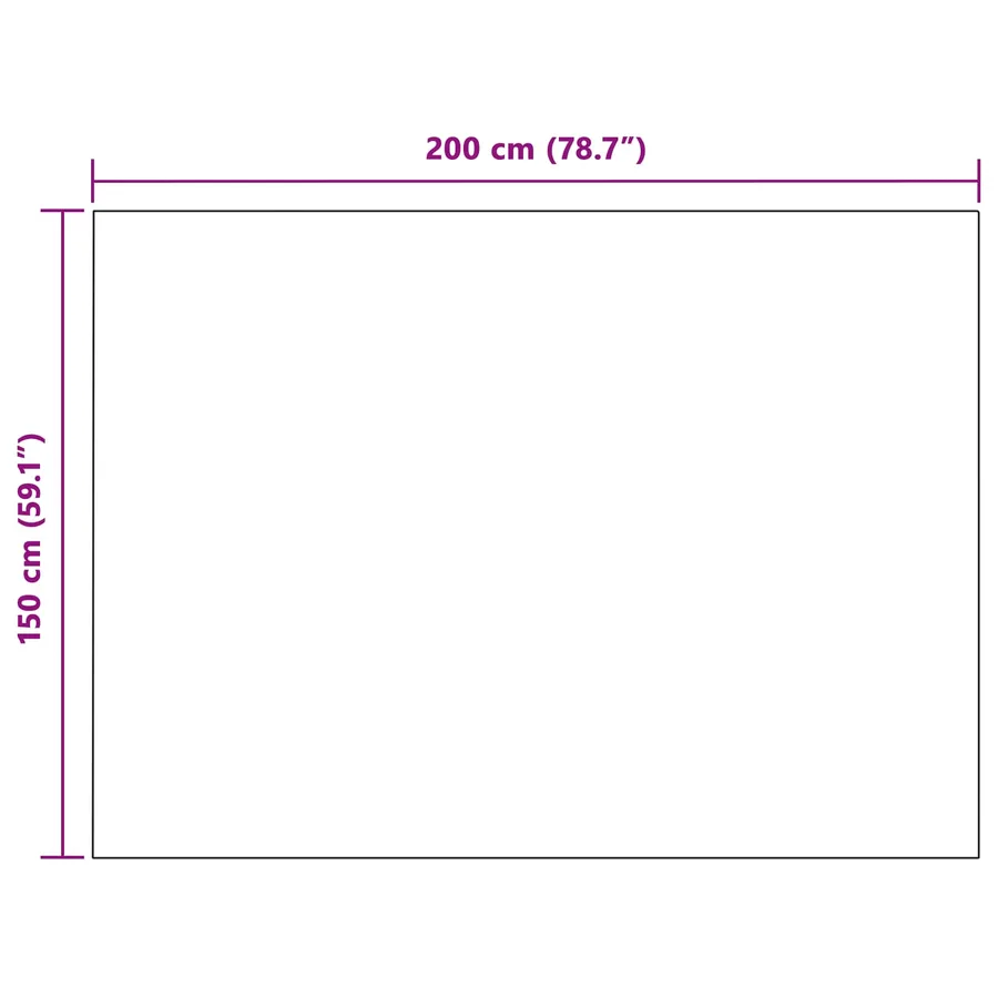 Couvertures à jeter 6 pcs Violet 200 x 150 cm Toison - 8