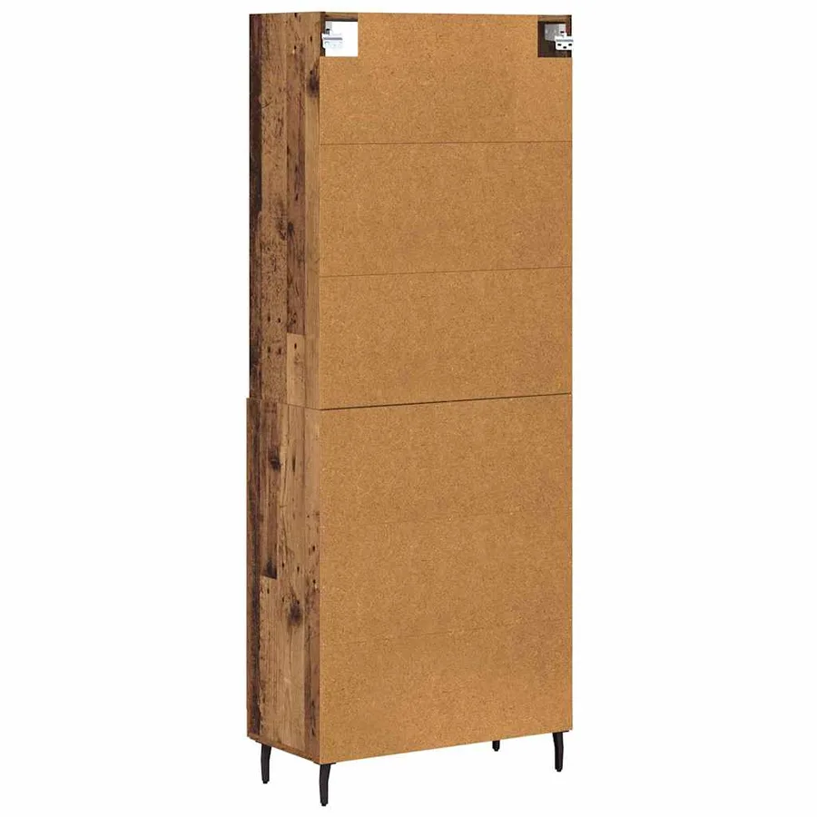 Haut Armoire Bois Ancien 69,5 x 34 x 180 cm - 8
