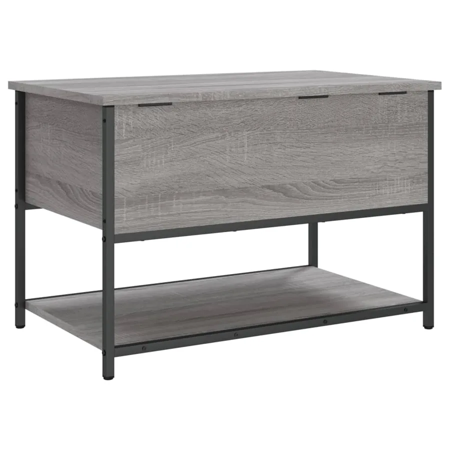 Banc de rangement sonoma gris 70x42,5x47 cm bois d'ingénierie - 9