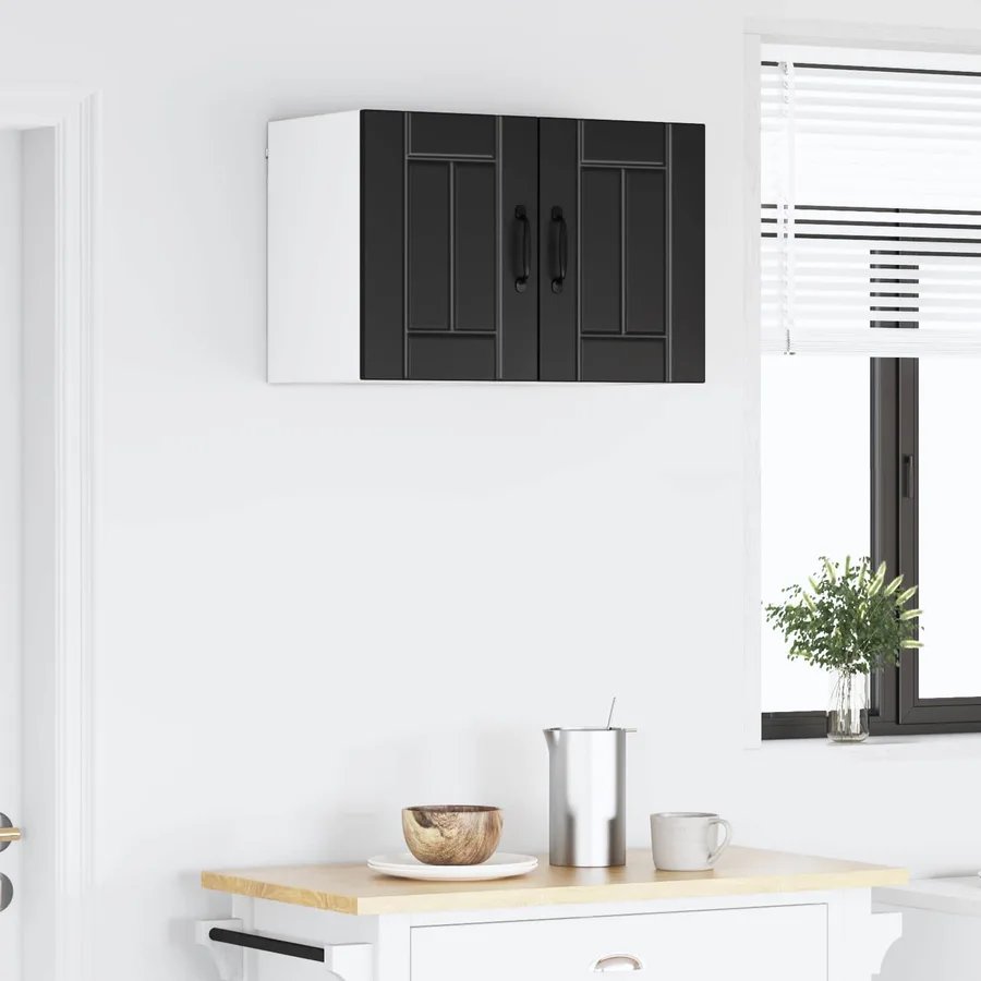Meuble mural LUCCA 2 pcs Noir 30 x 31 x 40 cm Bois d'ingénierie - 4