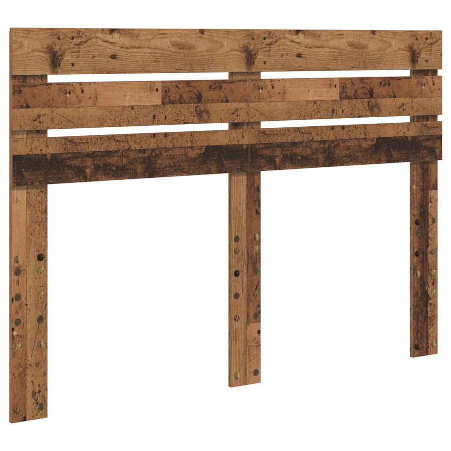 Cadre de lit Bois ancien 140 x 190 cm Pin massif - 6