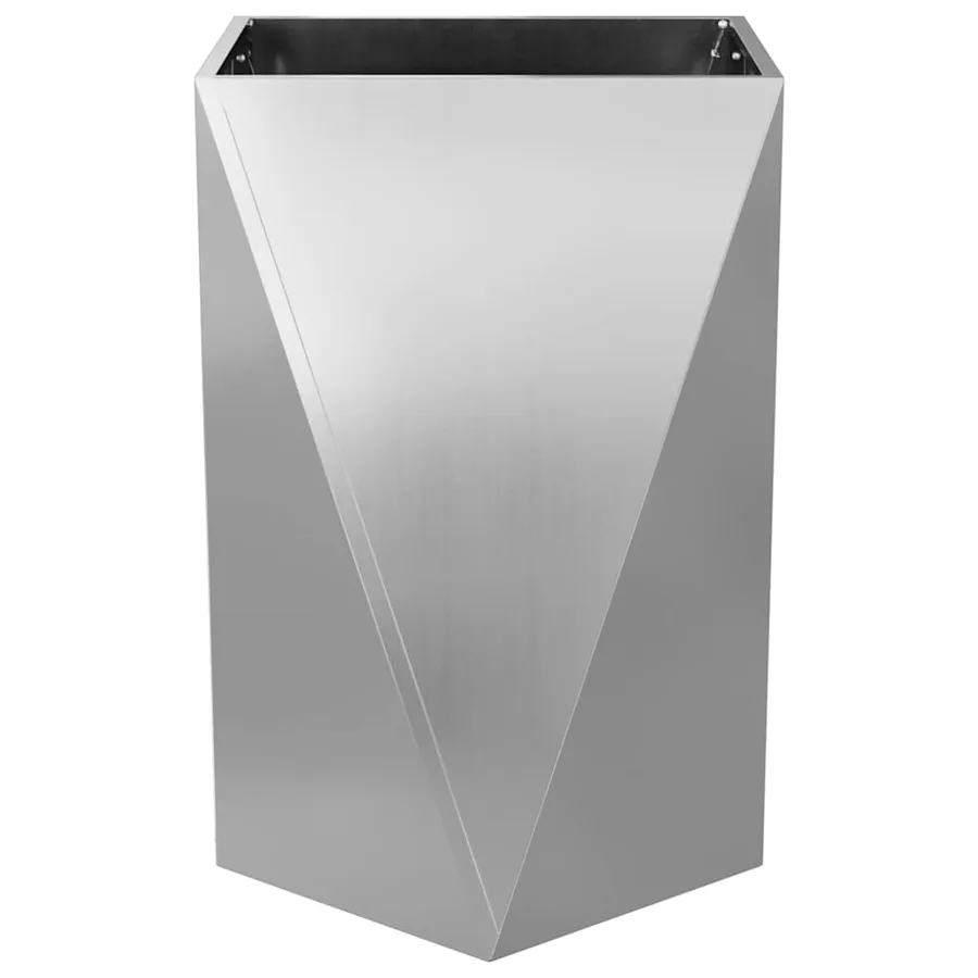 Jardinière 2 pc Argent 50 x 50 x 75 cm Acier galvanisé - 6
