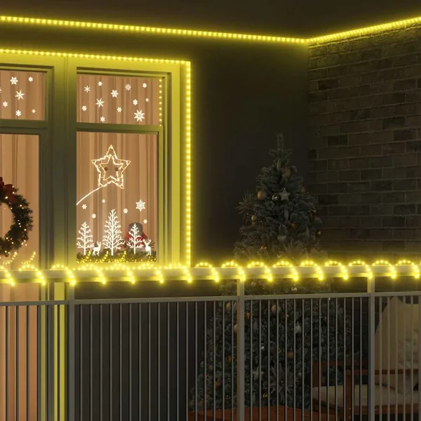 Lumière en corde avec 2400 LED Blanc chaud 100 m PVC