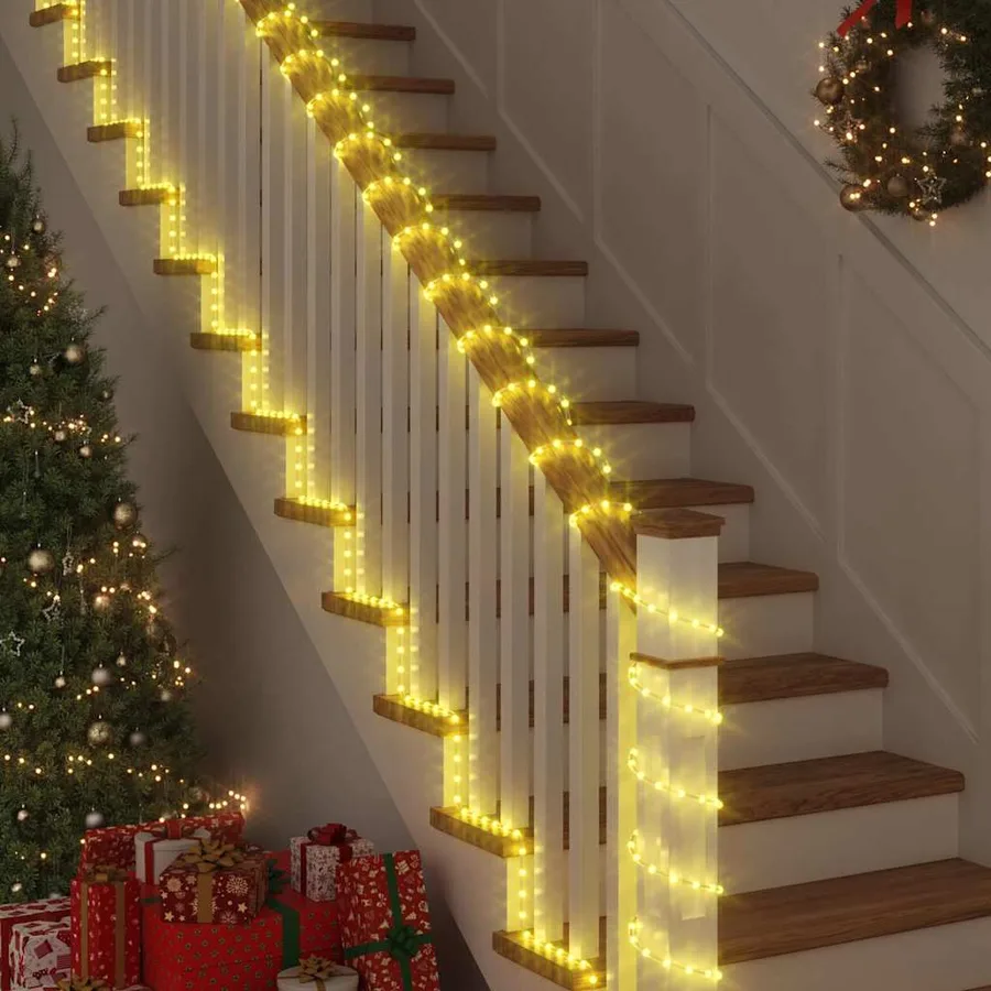 Lumière en corde avec 2400 LED Blanc chaud 100 m PVC - 3