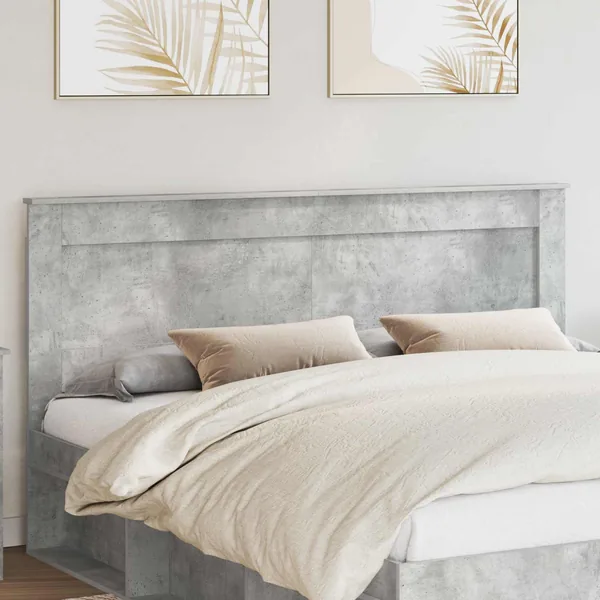 Tête de lit Gris béton 180 cm Bois d'ingénierie