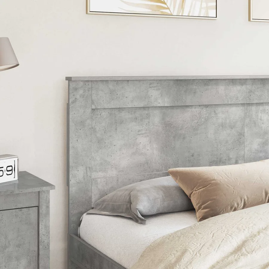 Tête de lit Gris béton 180 cm Bois d'ingénierie - 3