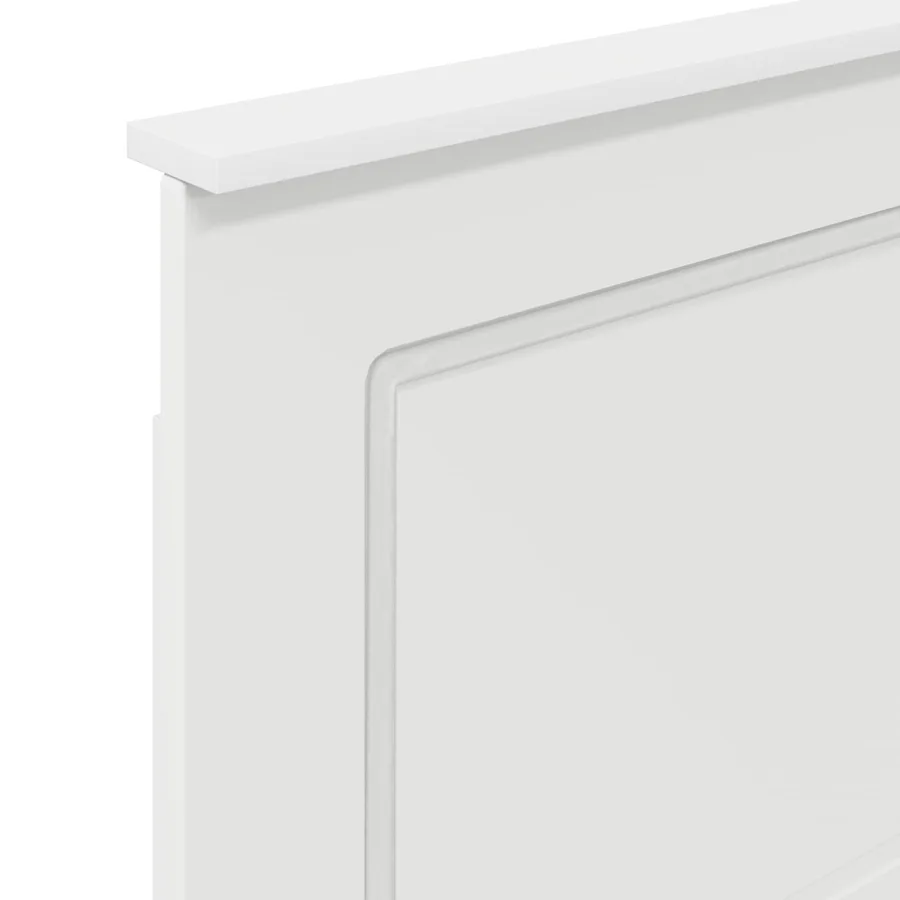 Tête de lit Blanc Brillant 100 cm Bois d’ingénierie - 7