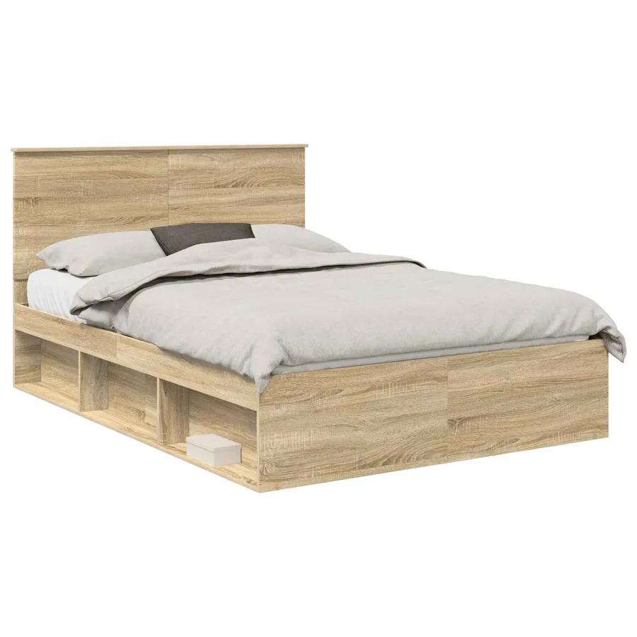 Cadre de lit Sonoma 160 x 200 cm Bois de pin massif - 2
