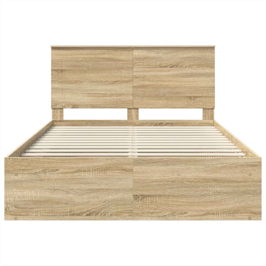 Cadre de lit Sonoma 160 x 200 cm Bois de pin massif - 7