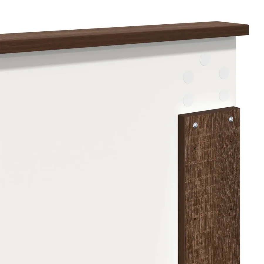 Cadre de lit Chêne brun 150 x 200 cm Bois Ingénierie - 12