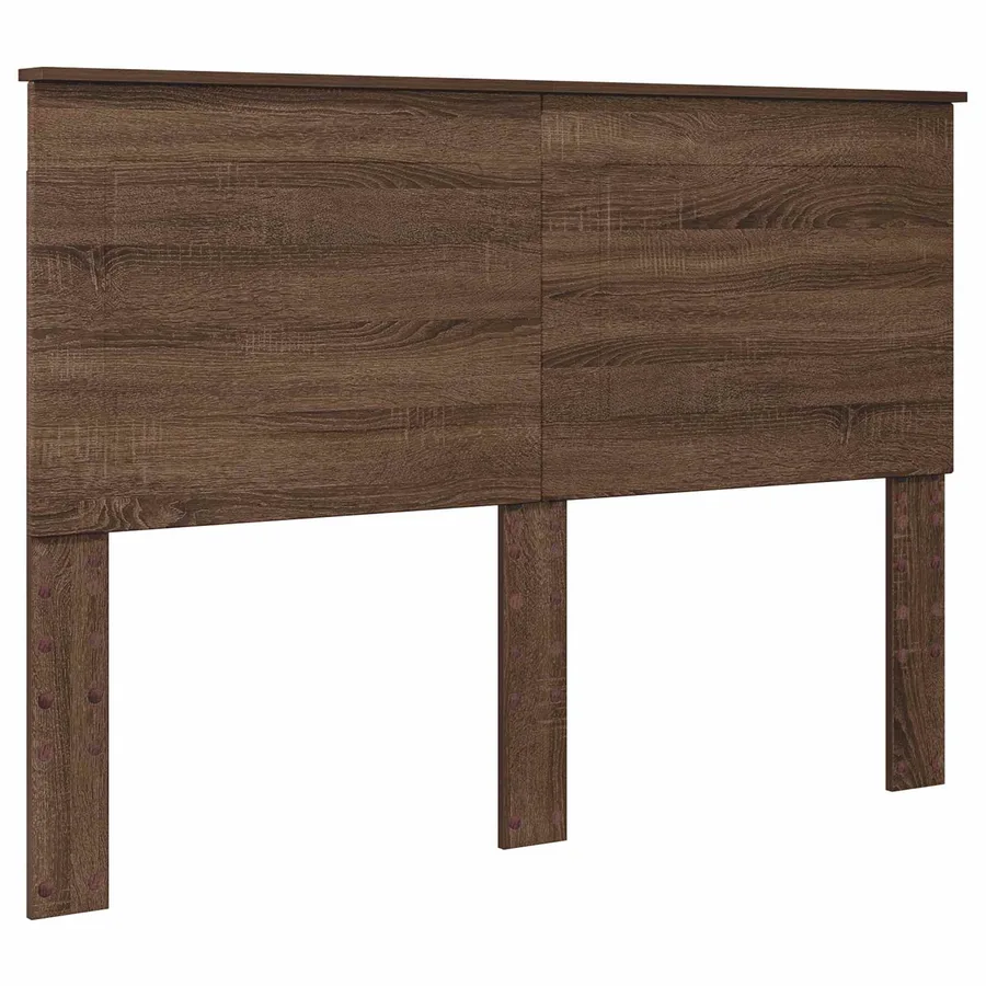 Cadre de lit Chêne brun 150 x 200 cm Bois Ingénierie - 7
