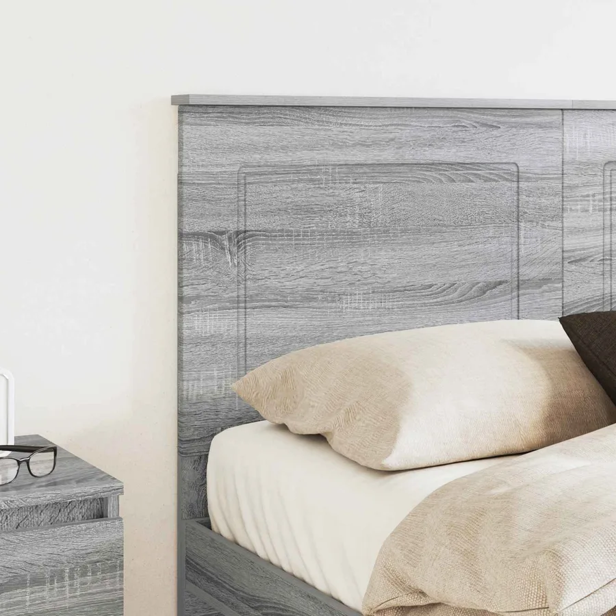 Tête de lit Gris Sonoma 100 cm Bois d’ingénierie - 3