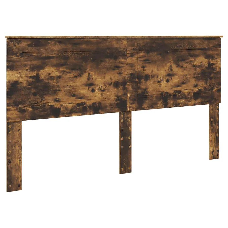 Lit de Rangement Chêne fumé 180 x 200 cm Bois d'ingénierie - 7