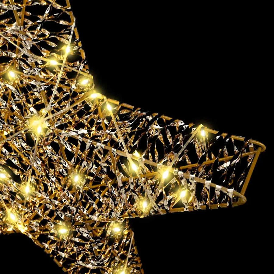 Étoile en 3D avec 50 LED Blanc chaud 55 x 52.5 x 9 cm PET - 7
