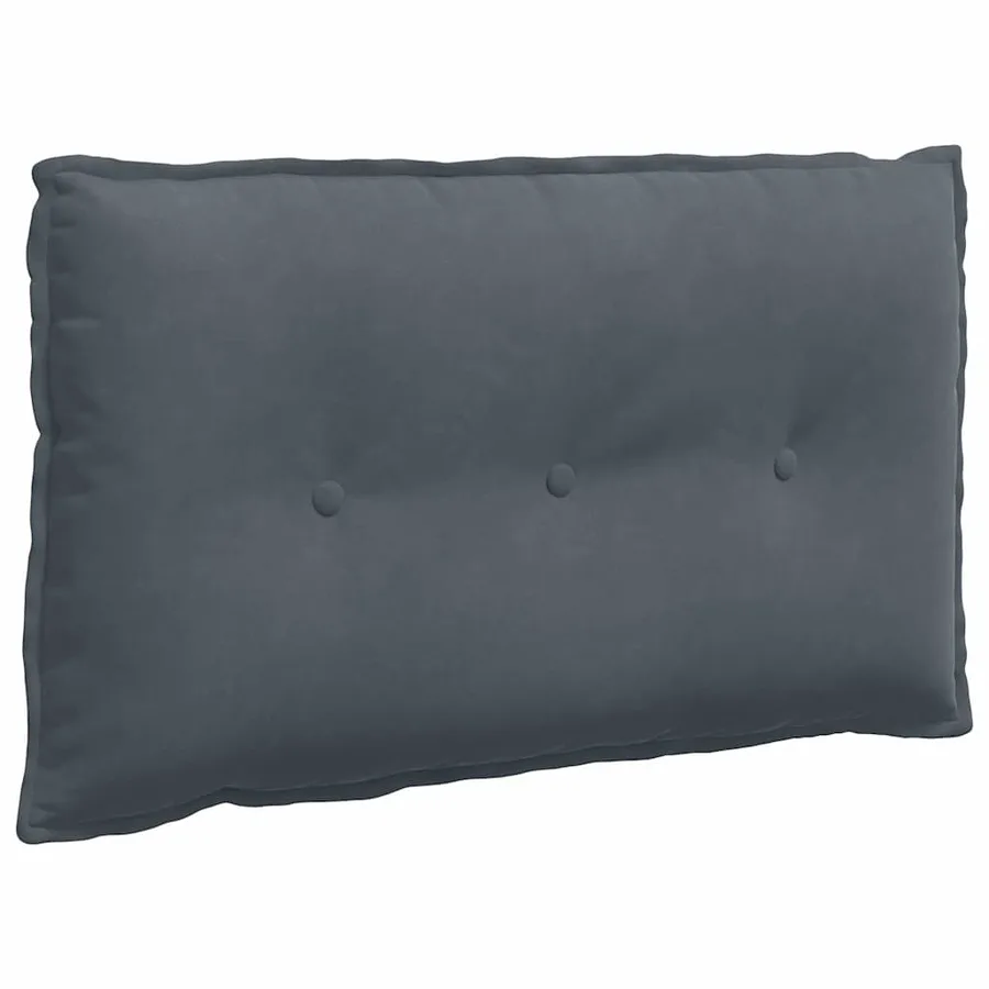 Coussin de Dos Gris foncé 80 x 50 cm Tissu en velours côtelé - 2