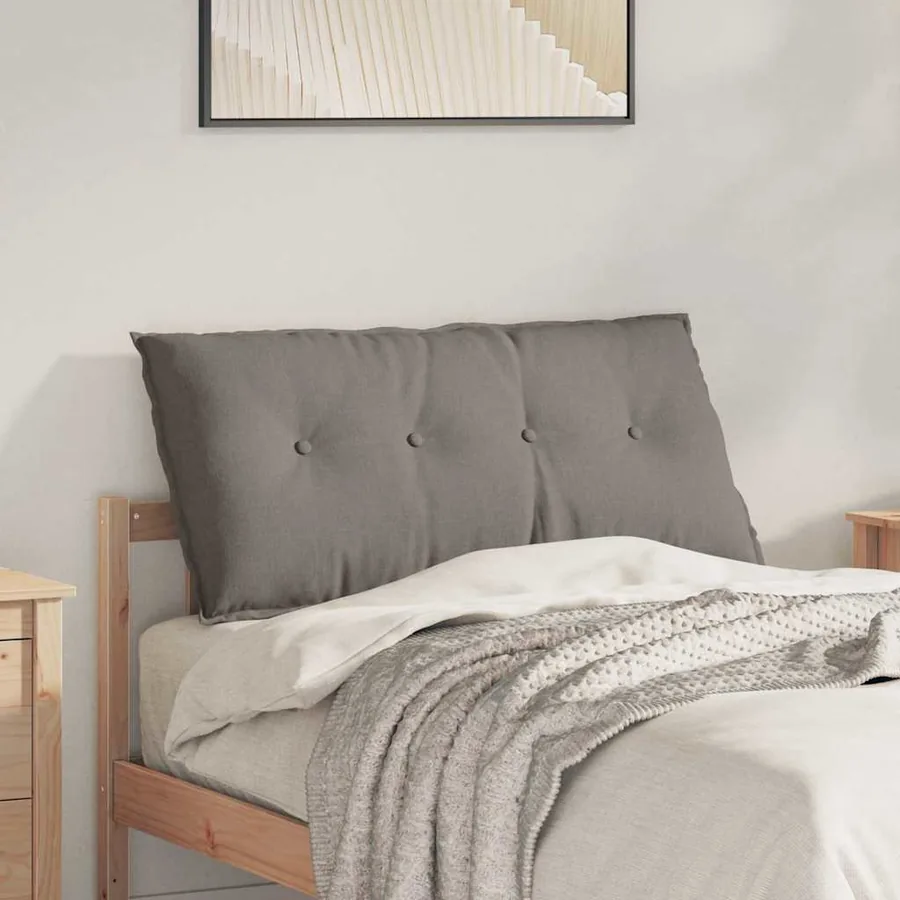 Coussin de Dos Taupe 100 x 19 x 50 cm tissu