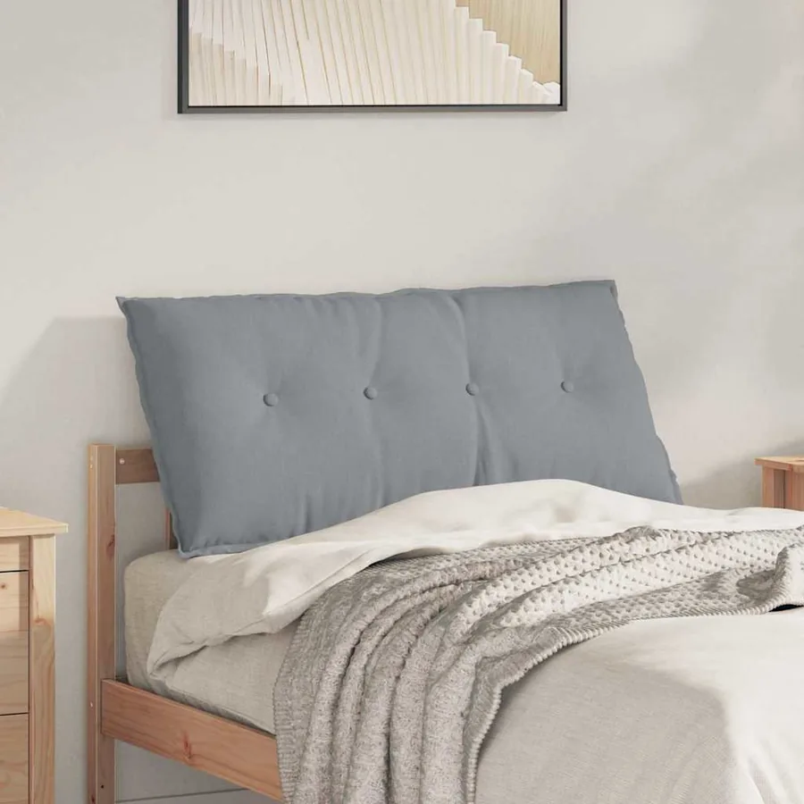 Coussin de Dos Gris clair 100 x 19 x 50 cm tissu