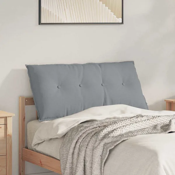 Coussin de Dos Gris clair 100 x 19 x 50 cm tissu