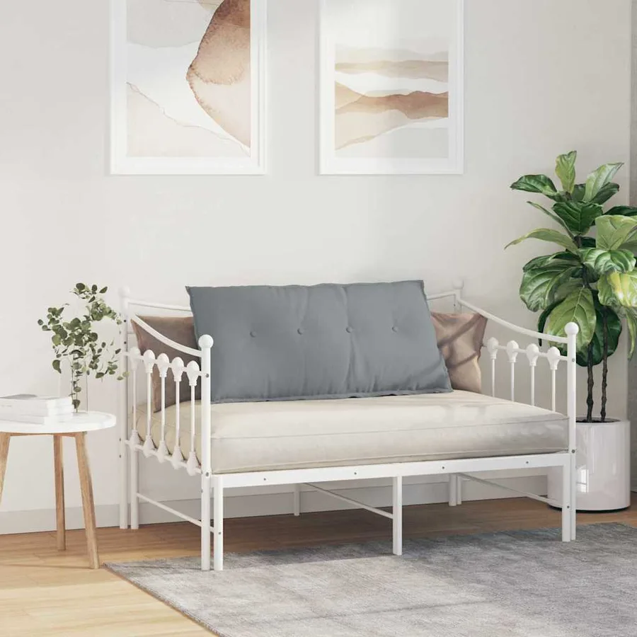 Coussin de Dos Gris clair 100 x 19 x 50 cm tissu - 4