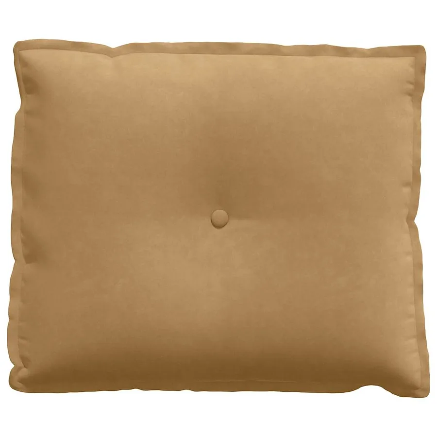 Coussin de Dos Marron 60 x 50 cm Tissu en velours côtelé - 5