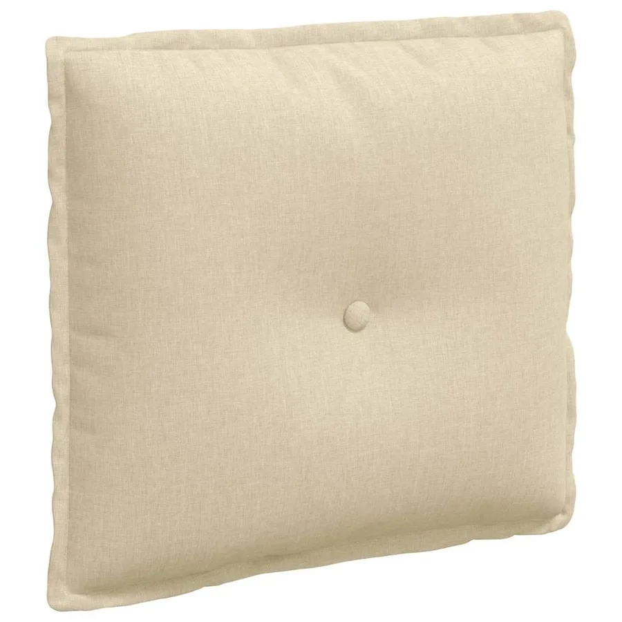 Coussin de Dos Crème 50 x 19 x 45 cm tissu - 2