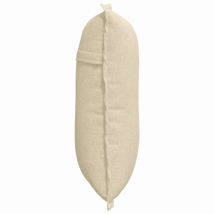 Coussin de Dos Crème 50 x 19 x 45 cm tissu - 6