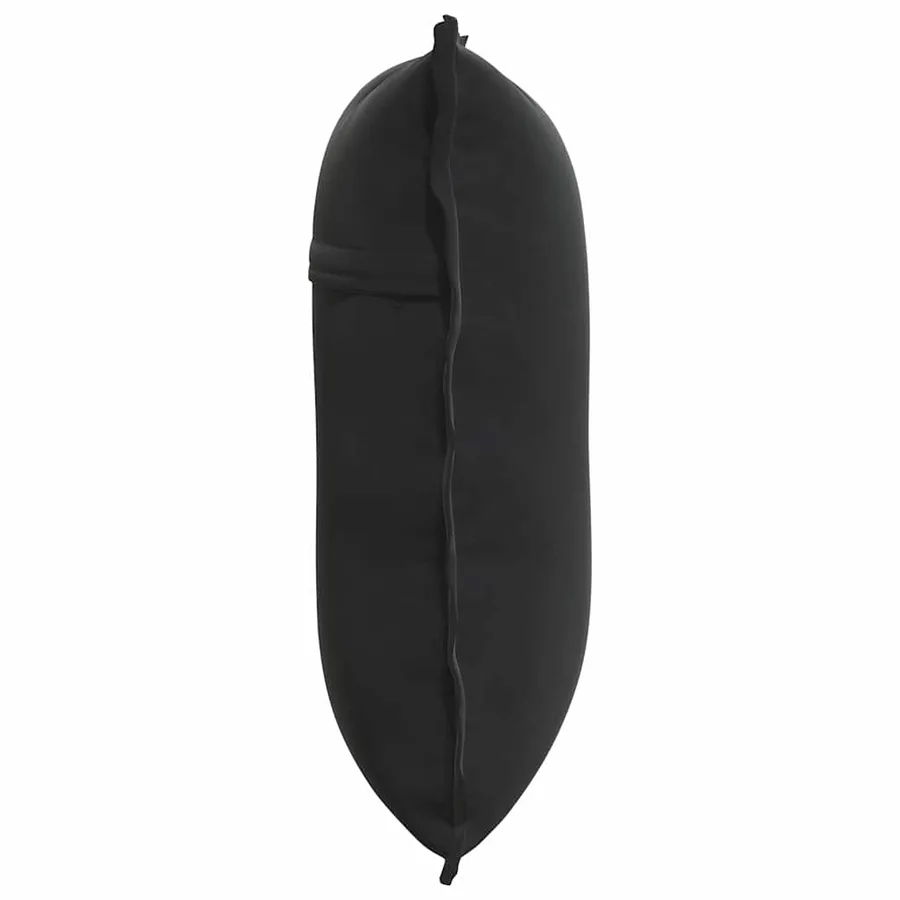 Coussin de Dos Noir 60 x 50 cm Tissu en velours côtelé - 6